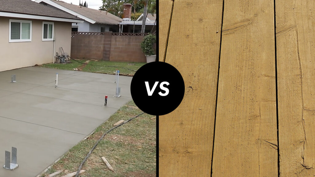 concrete patio vs wood deck